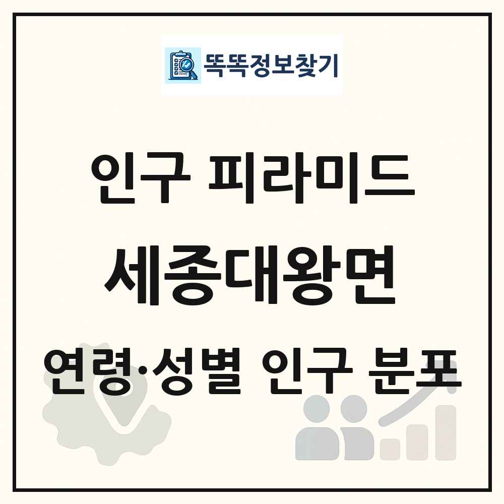 세종대왕면 인구 피라미드 링크 그림